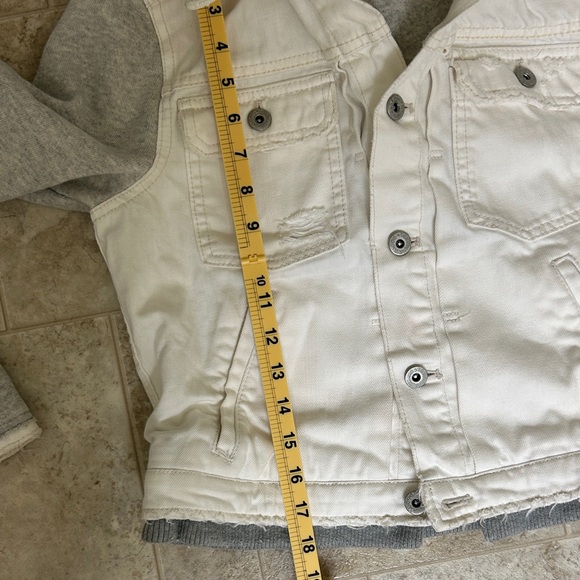 Free People Cream and Gray Jean Jacket - Picture 11 of 12